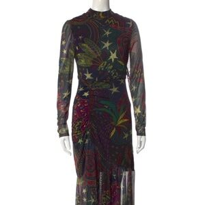 FARM Rio Black Amazonia Tulle Midi Dress - never worn